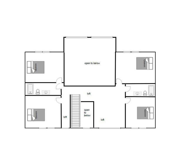 Rose Ridge Lodge Upper Level